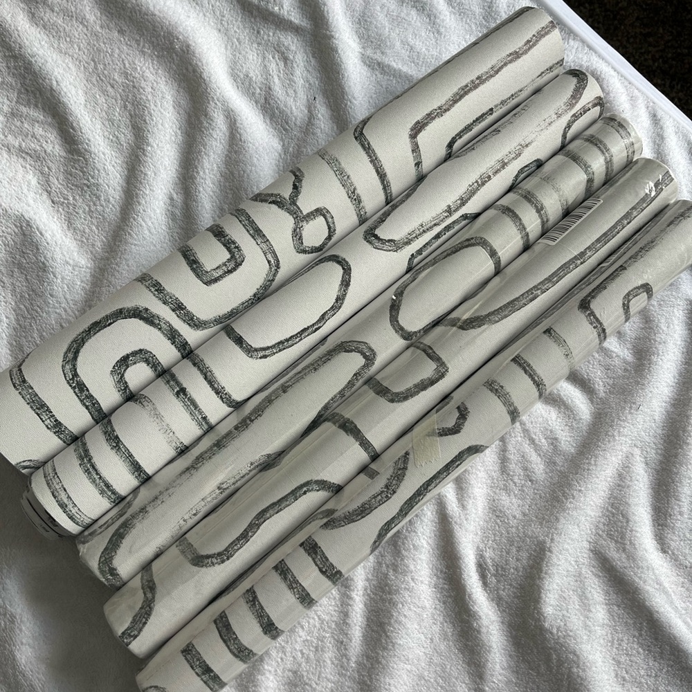 Amazon Lxcreat Gray and White Modern Geometric Peel and Stick Wallpaper 4 rolls